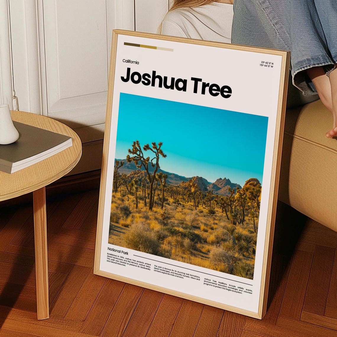 Joshua Tree National Park California Desert Dusk Landscape Poster - Image 3