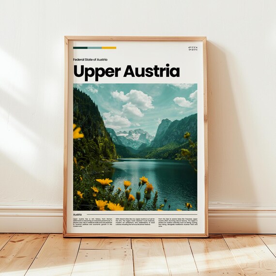 Upper Austria Poster Print Photoaustria Wall Art Travel Gift