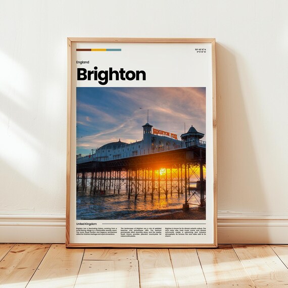 Poster Print Photo Wall Art England Travel Gift