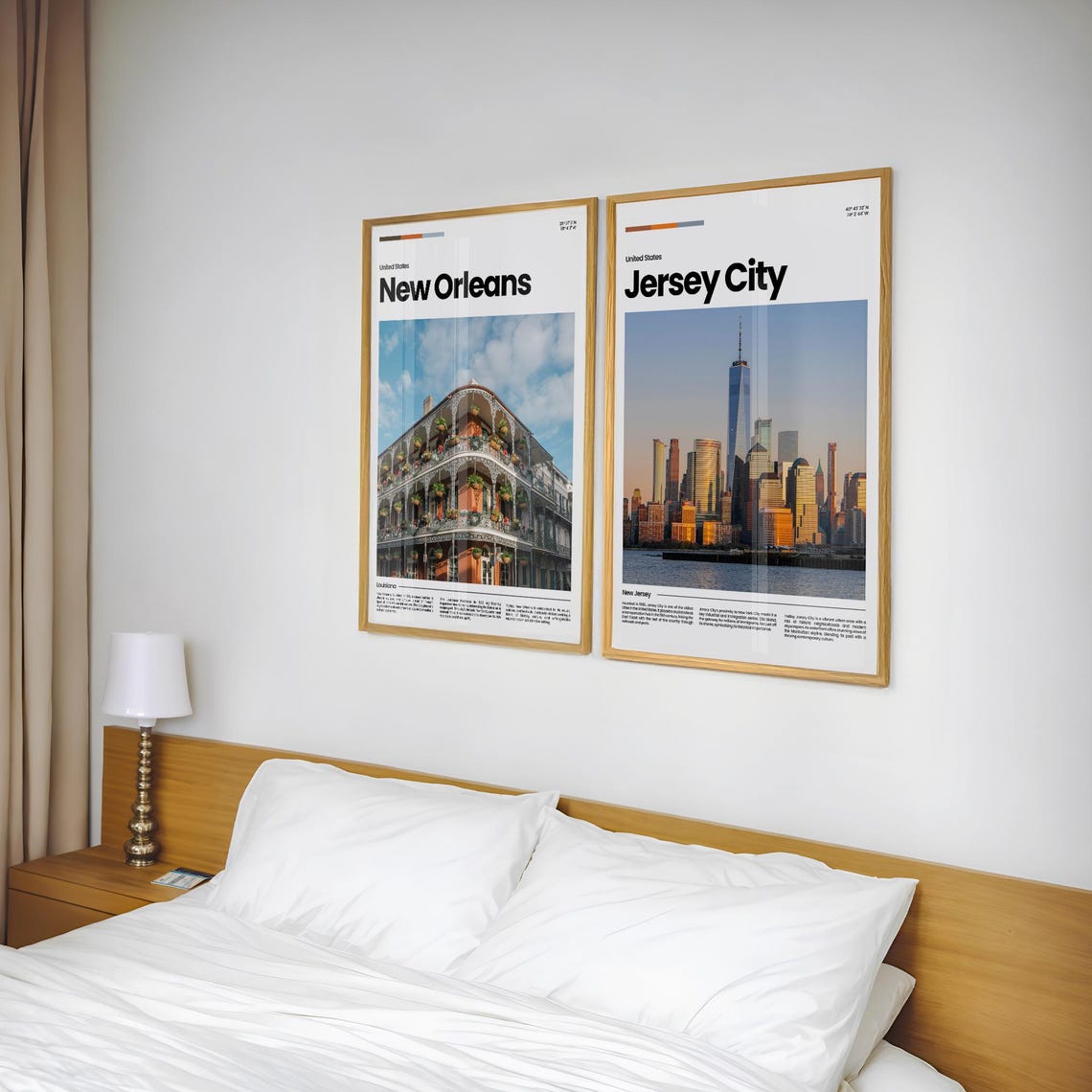Jersey City Travel Poster Jersey City Poster Jersey City Photo Poster Jersey City Art Print Usa Poster Travel Gift - Image 2