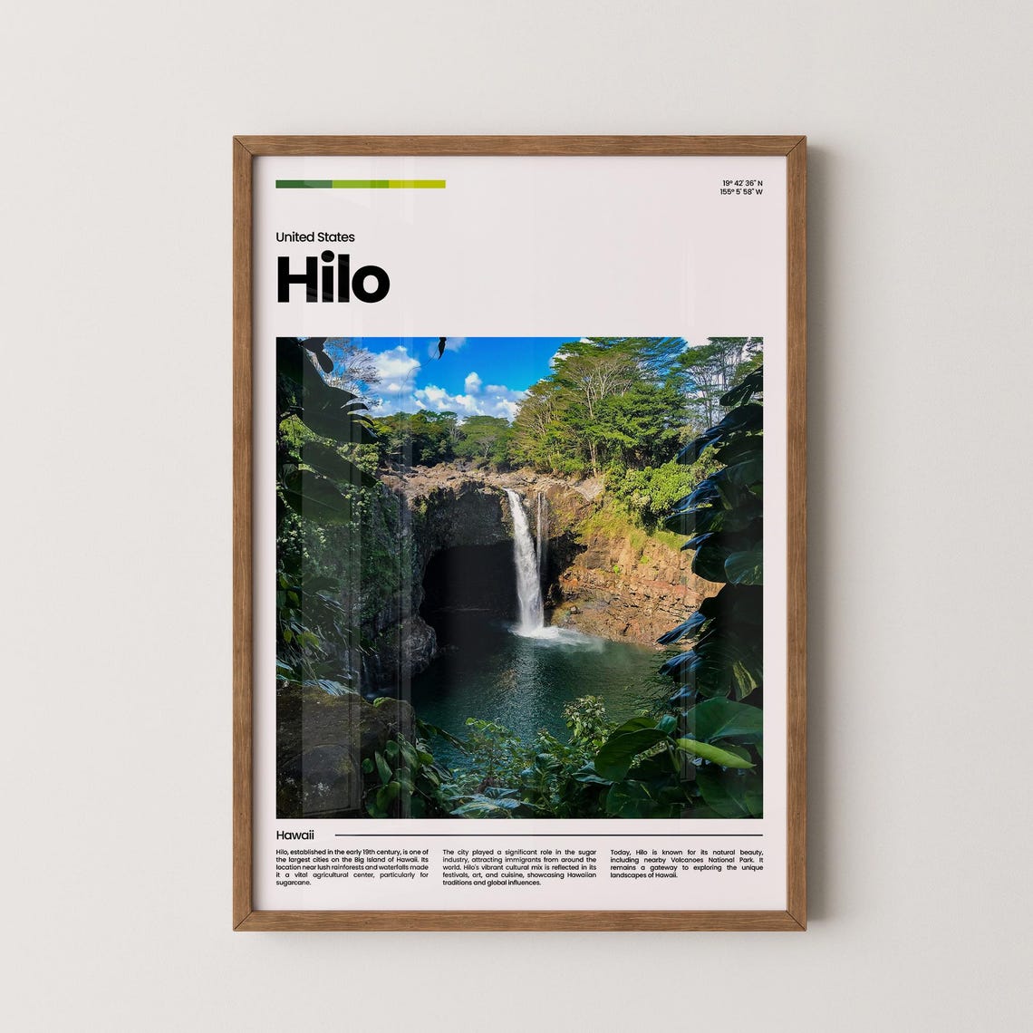 Hilo Travel Poster Hilo Poster Hilo Photo Poster Hilo Art Print Hilo Art Usa Poster Usa Travel Poster Travel Gift