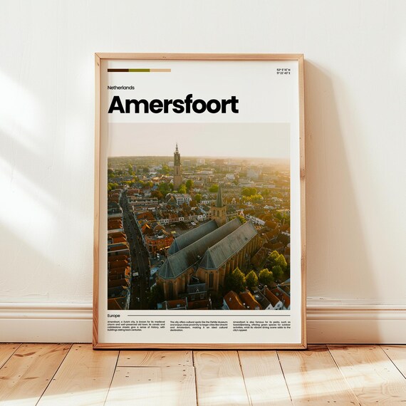Amersfoort Poster Print Photo Wall Art Netherlands Travel Gift