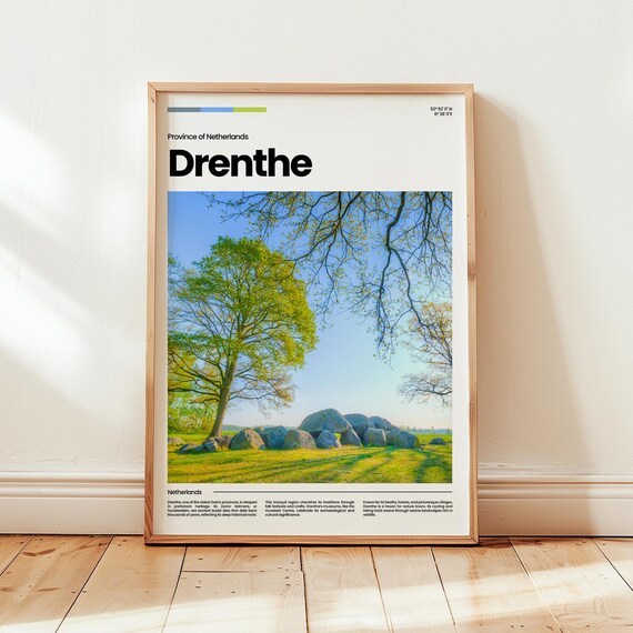 Drenthe Poster Print Photo Wall Art Netherlands Travel Gift
