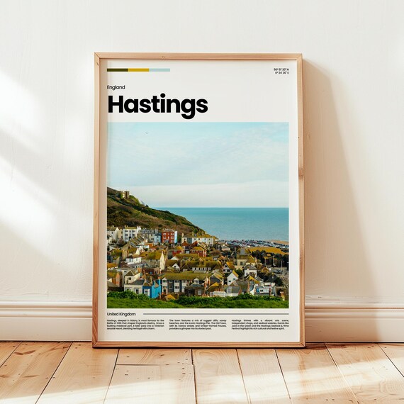 Hastings Poster Print Photo Wall Art England Travel Gift