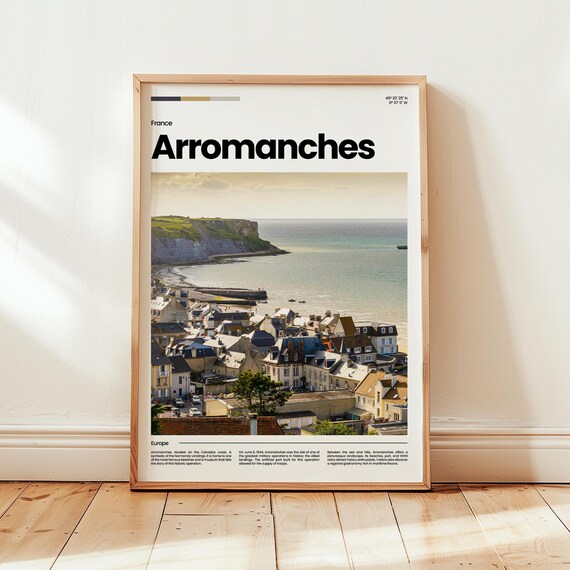 Arromanches Poster Print Photo Wall Art France Travel Gift