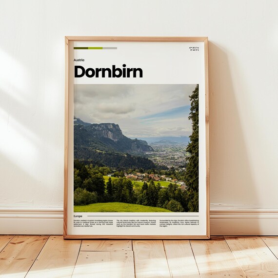 Dornbirn Poster Print Photo Wall Art Austria Travel Gift