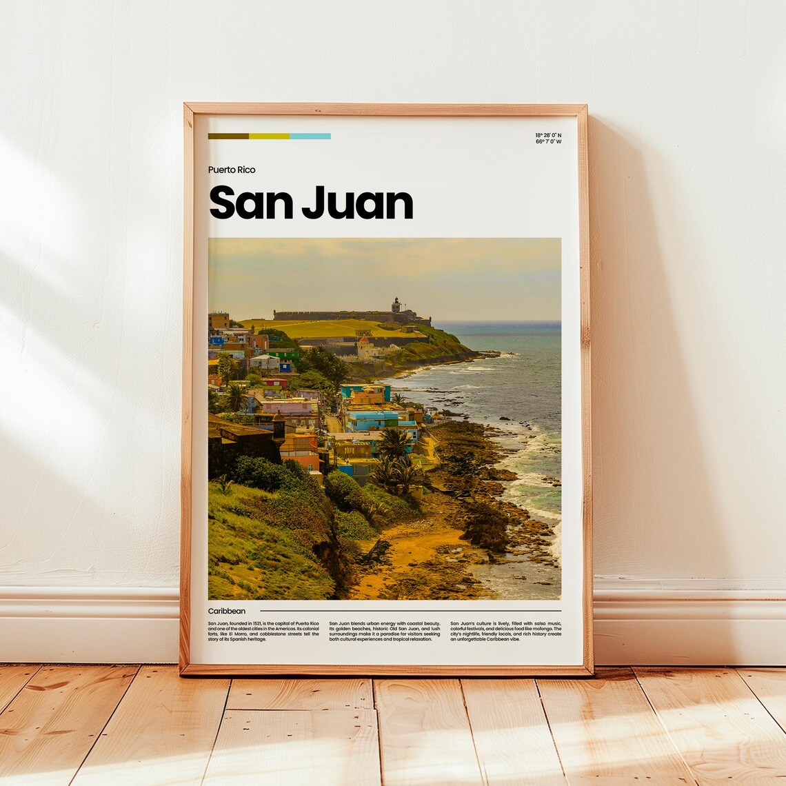 San Juan Poster Print Photo Travel Caribbean Gift