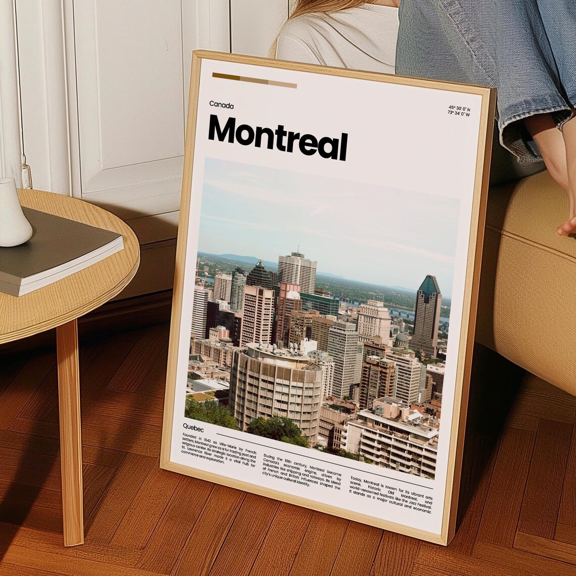 Montreal Quebec Skyline Downtown Modern Travel Photography Poster - Image 3