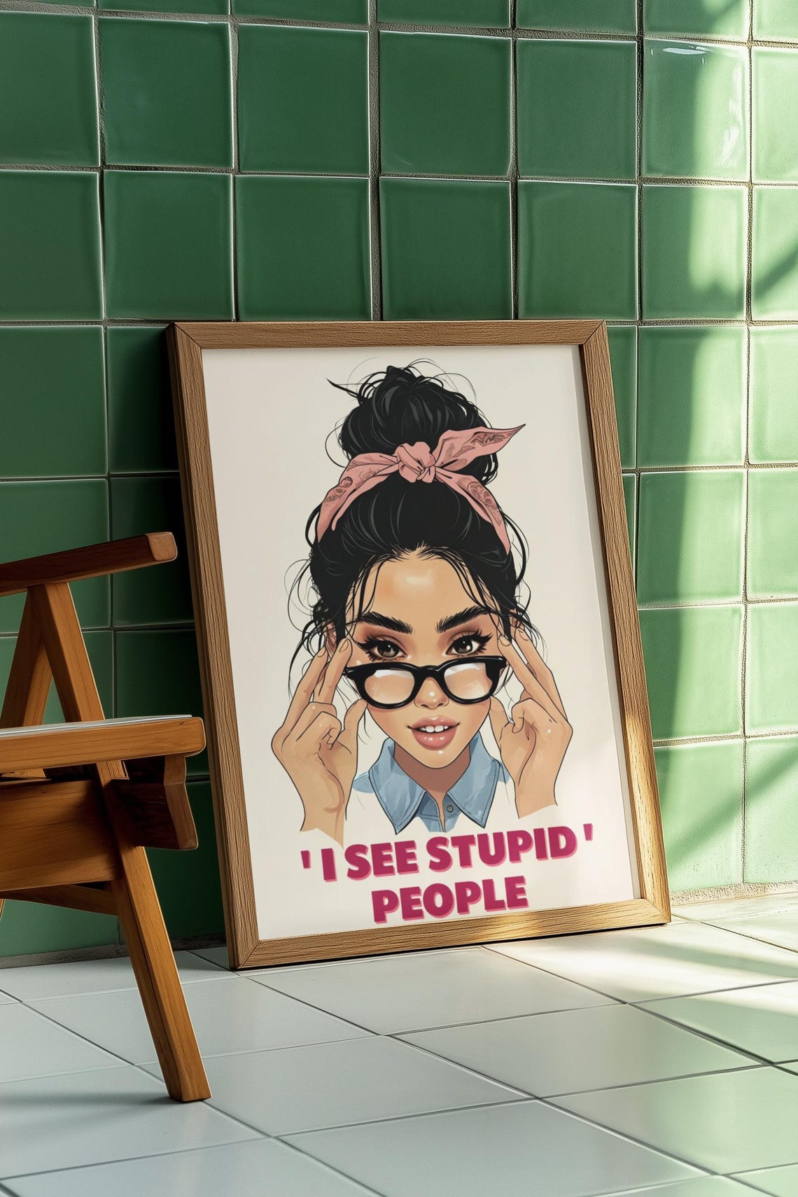 Funny Girl Quote, Sassy Pop Art Poster