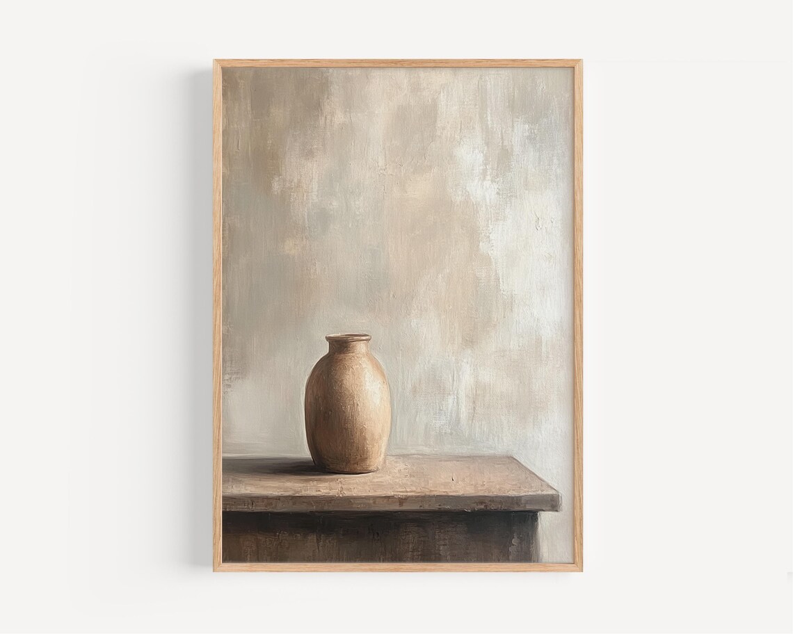 Wedding At Cana Minimalist Oil Painting Art Print
