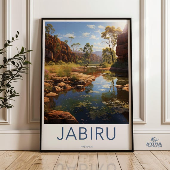 Jabiru Wall Art Australia Landscape Print Nature Decor Scenic Artwork Home Decoration Poster Living Room