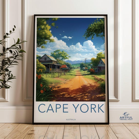 Cape York Australia Wall Art Scenic Landscape Print Nature Home Decor Country Road Artwork Outdoor Scenery Poster