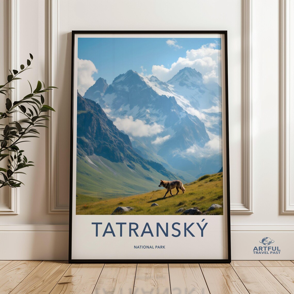 Tatransky National Park Wolf Mountain Meadow Slovakia Travel Poster
