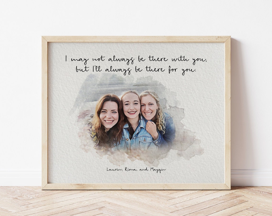 Personalised Best Friend Print Best Friend Gift Best Friend Portrait Friendship Gift Birthday Bestie Gifts Birthday Gift For Her