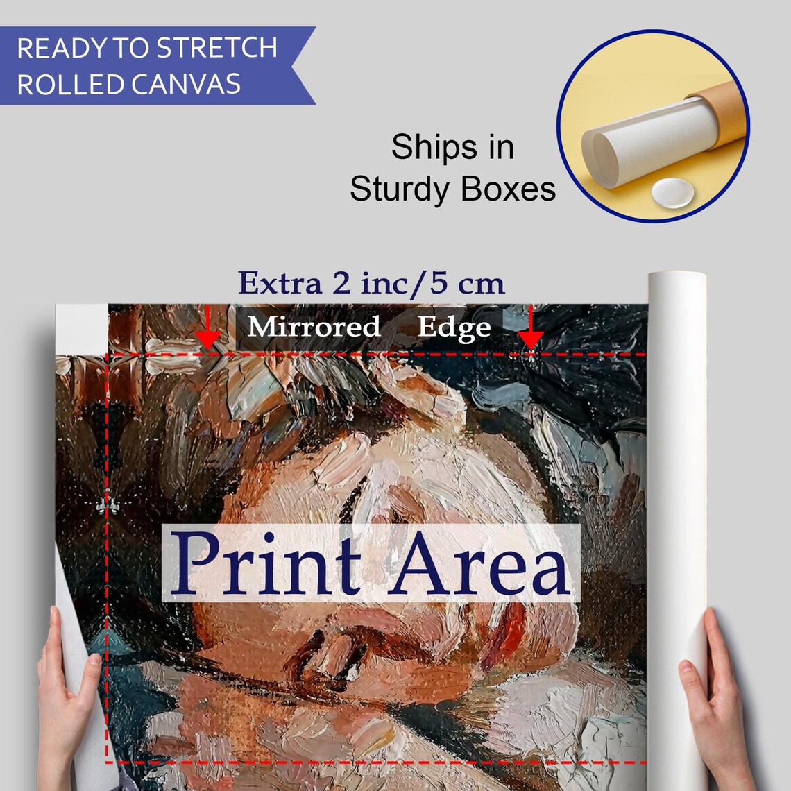 Sleeping Woman Impasto Oil Portrait Dreamy Textured Art Painting Wall Poster - Image 4