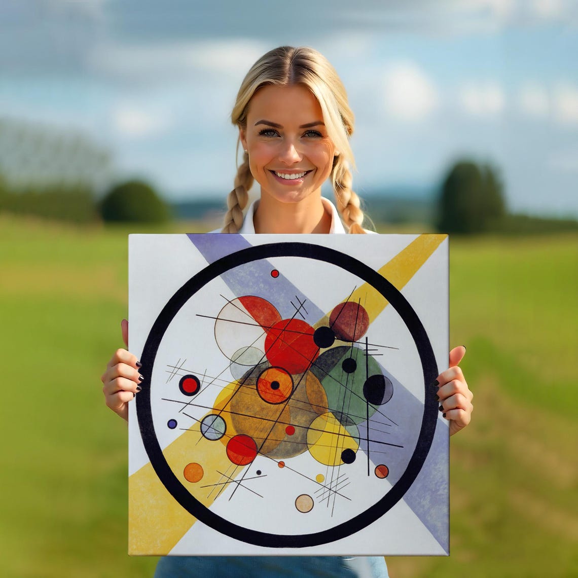Kandinsky Circles in a Circle Geometric Abstract Classic Art Poster - Image 5