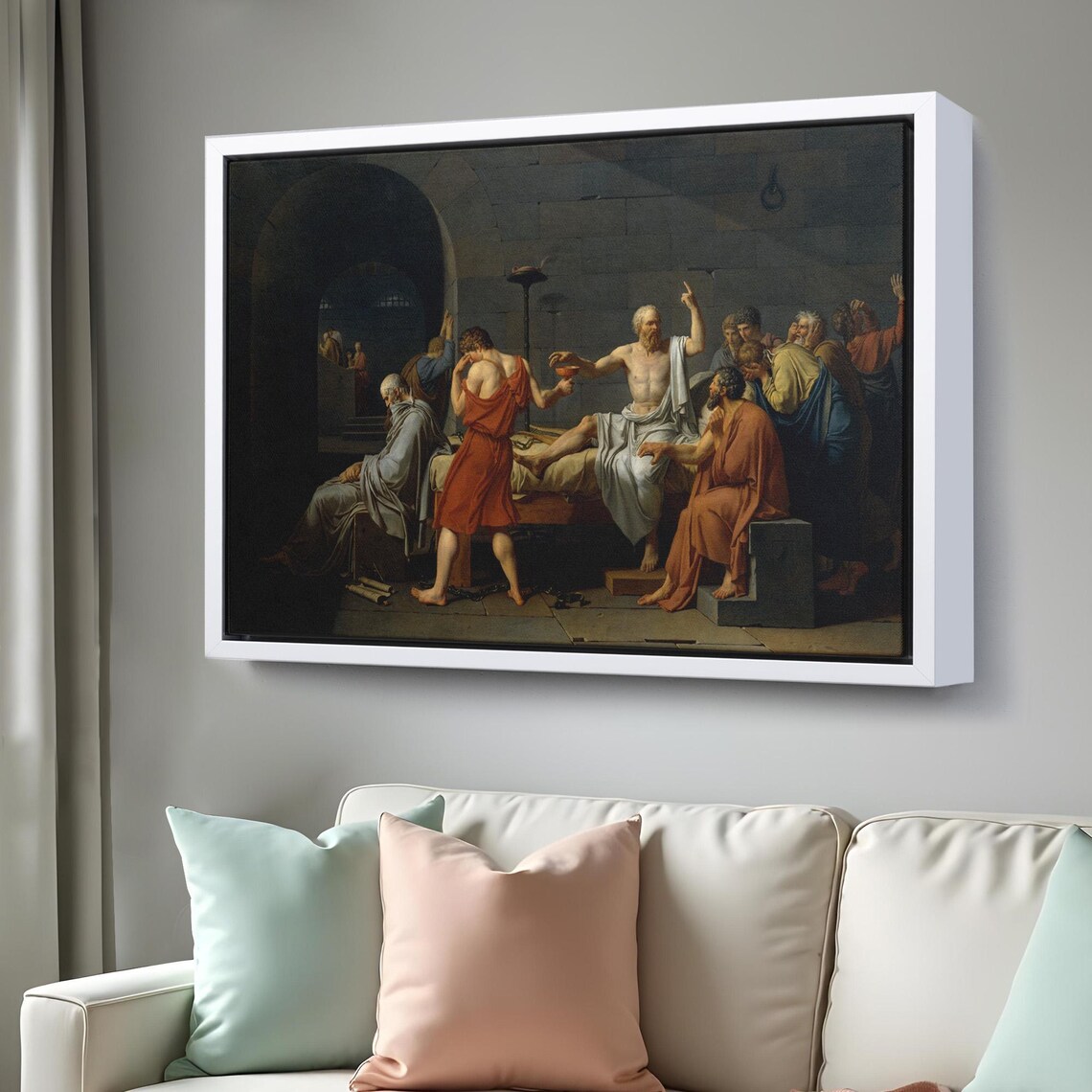 Socrates Drinking Hemlock, Modern Wall Art - Image 3