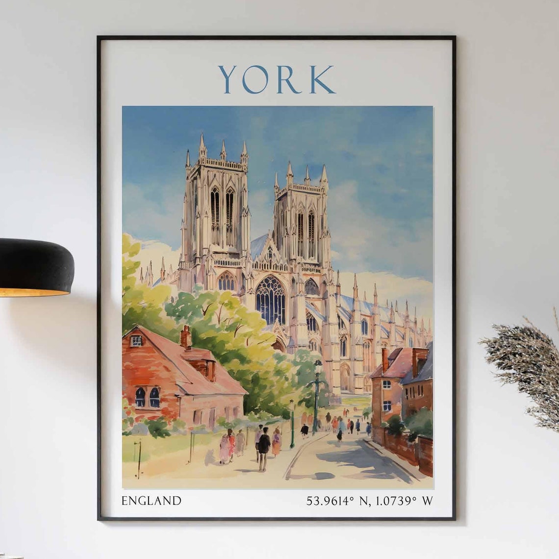 York Travel Print York Travel Poster England Wall Art United Kingdom Travel Decor York Travel Gift York Art Print British Wall Art