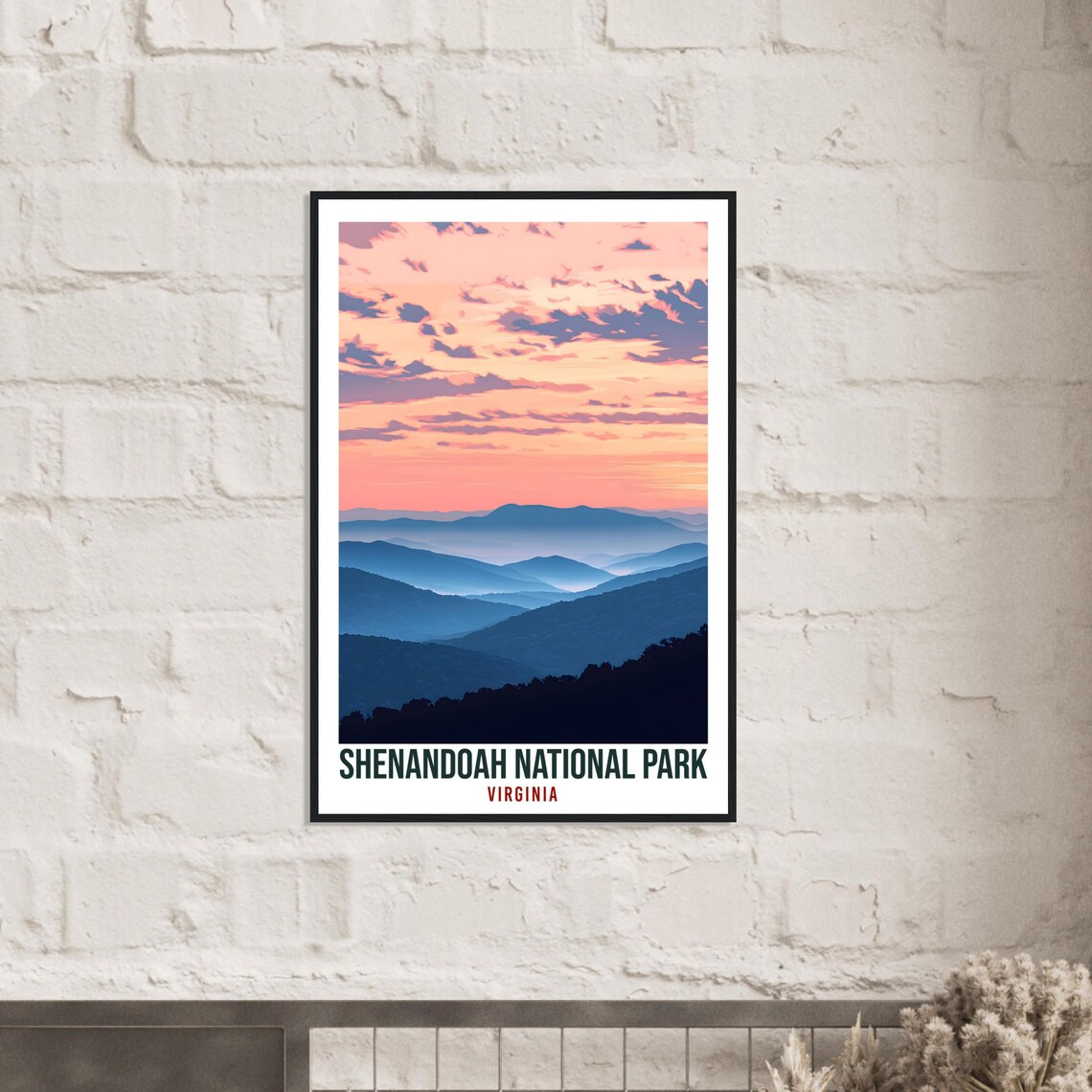 Shenandoah National Park Virginia Blue Ridge Sunset Mountain Layers Poster - Image 2