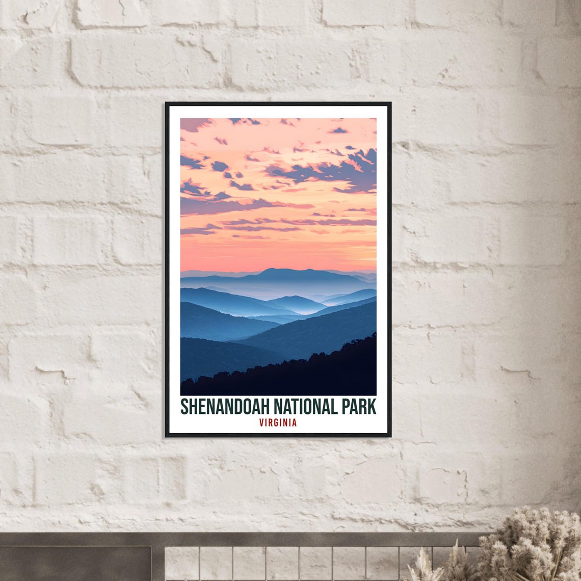 Shenandoah National Park Virginia Usa Travel Print Wall Art Wall Hanging Home Dcor Shenandoah Gift Travel Art Usa Artwork Travel Poster - Image 2
