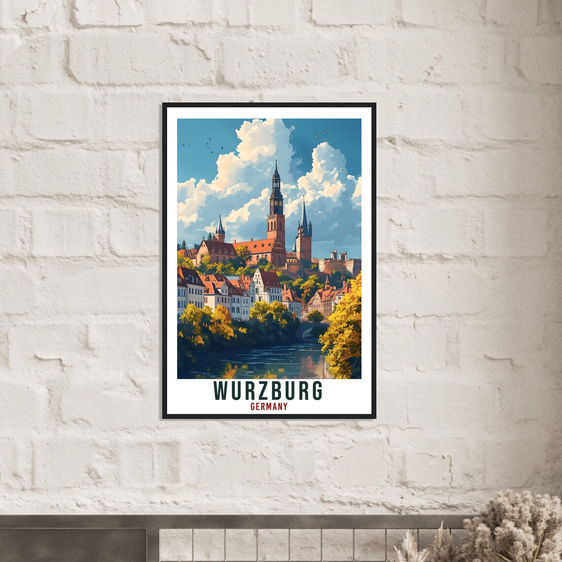 Wurzburg Travel Poster, Germany Home Decor - Image 3