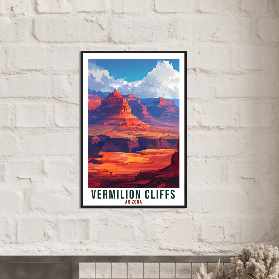Vermilion Cliffs Arizona Red Rock Mesas Desert Southwest Art Poster - Image 2