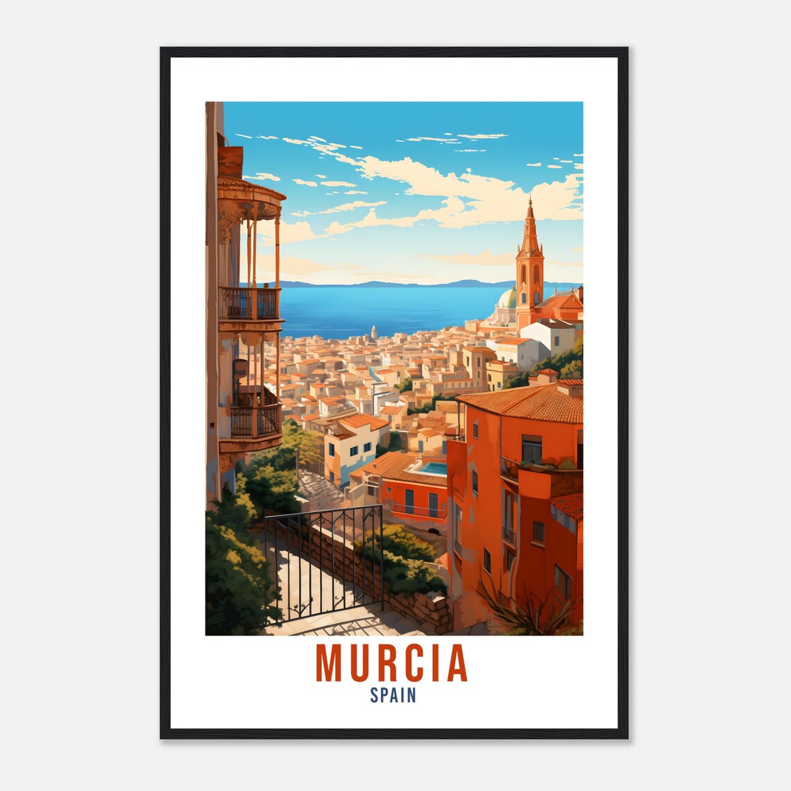 Murcia Vintage Travel Poster, Spain Wall Art - Image 4