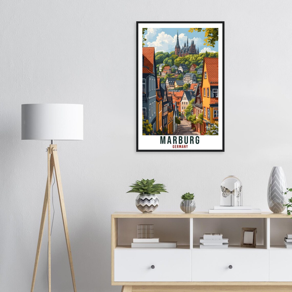 Marburg Travel Poster, German City Wall Art - Image 3