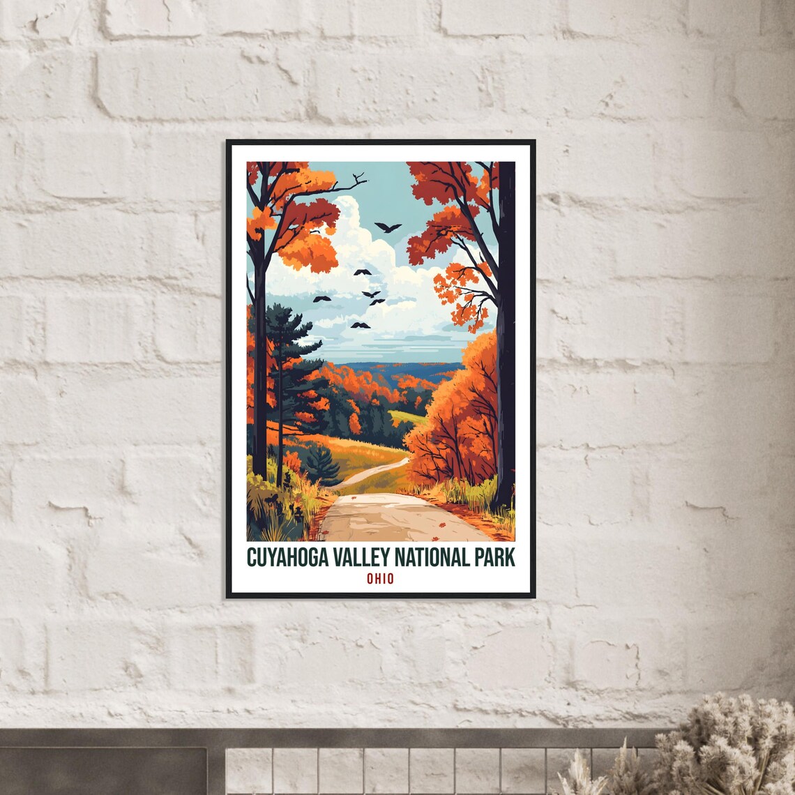 Cuyahoga Valley National Park Ohio Autumn Trail Birds Poster - Image 2