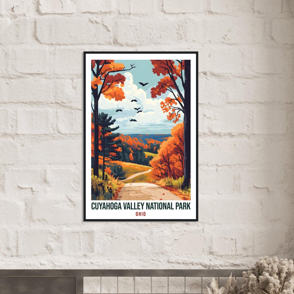Cuyahoga Valley National Park Ohio Usa Travel Print Wall Art Wall Hanging Dcor Cuyahoga Valley Gift Travel Art Usa Artwork Travel Poster - Image 2