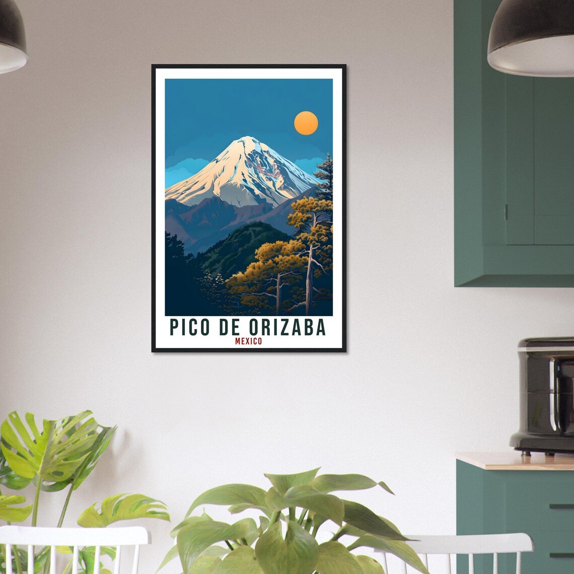 Pico De Orizaba Mexico Travel Poster, Mountain View - Image 2