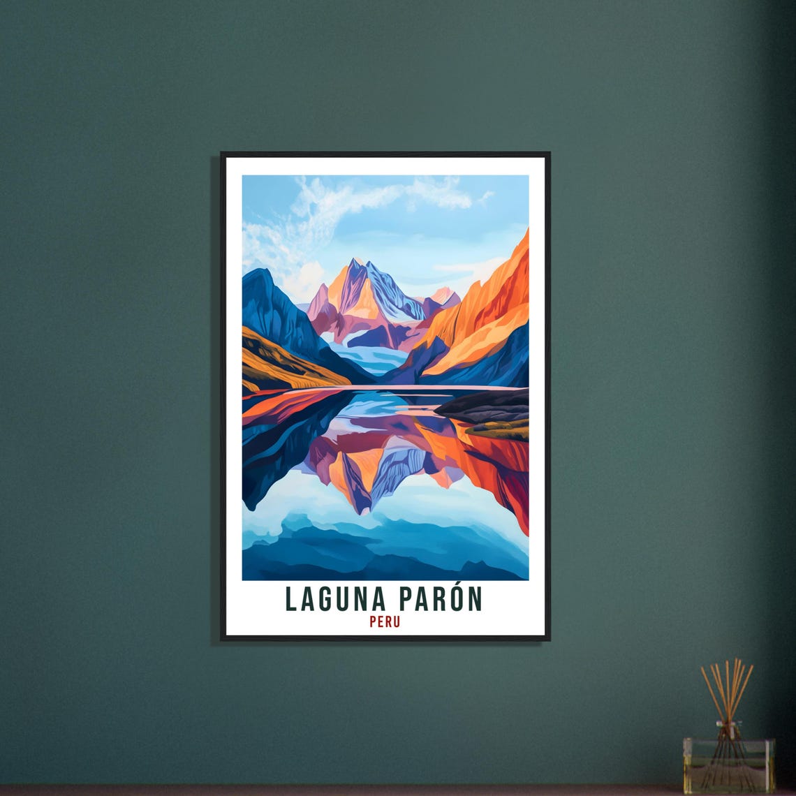 Laguna Paron Peru Alpine Lake Mountain Reflection Travel Art Poster - Image 3