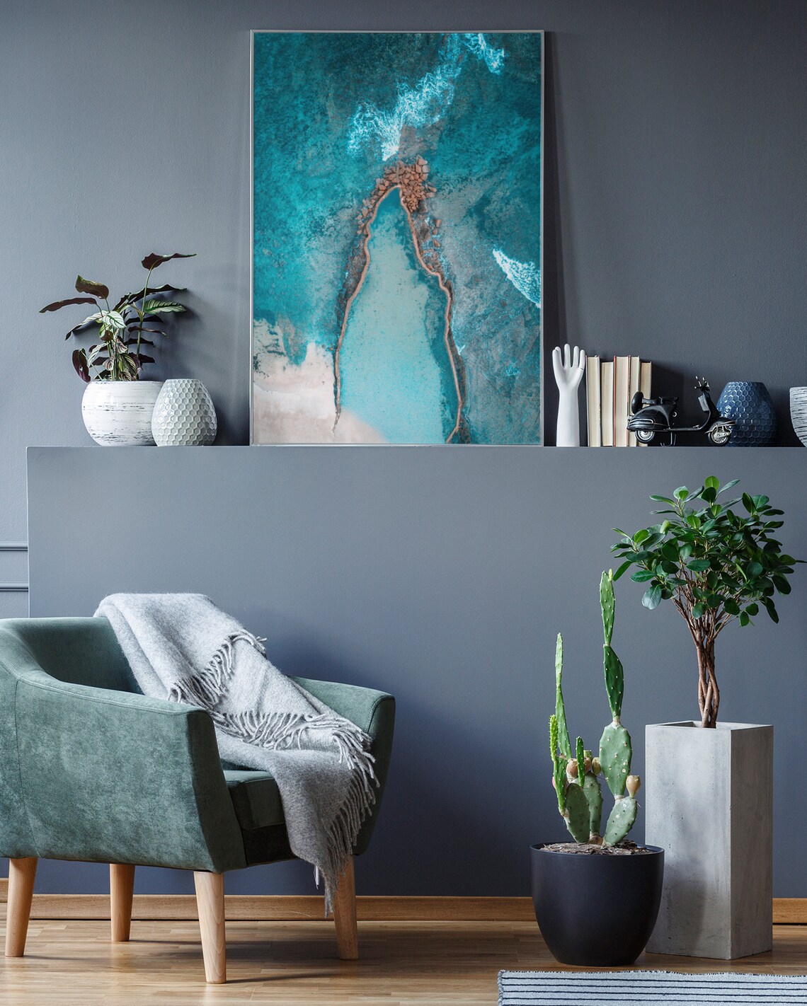 Beach Ocean Reef Tropical Coastal Decor Art Print - Image 4