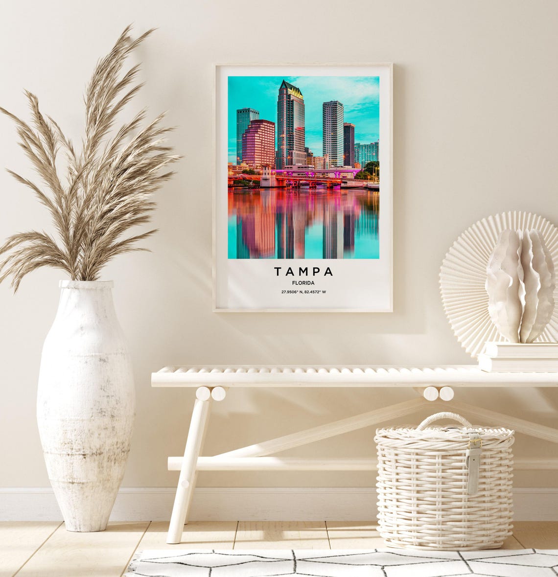Tampa Art Tampa Print Tampa Poster Tampa Art Tampa Photo Tampa Map Tampa Painting Tampa Travel - Image 3
