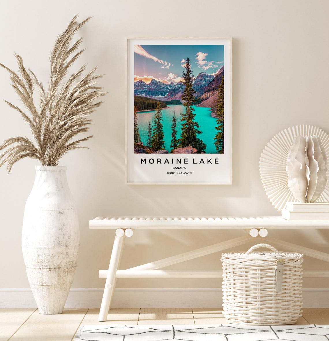 Moraine Lake Art Moraine Lake Print Moraine Lake Poster Moraine Lake Art Moraine Lake Photo Moraine Lake Map Moraine Lake Painting - Image 3