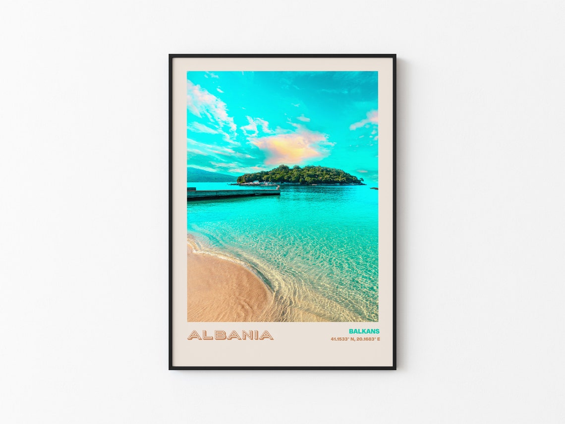 Albania Travel Poster Albania Print Albania Photo Print Albania Wall Decor Albania Travel Art Albania Albania Picture Albania 16 - Image 3
