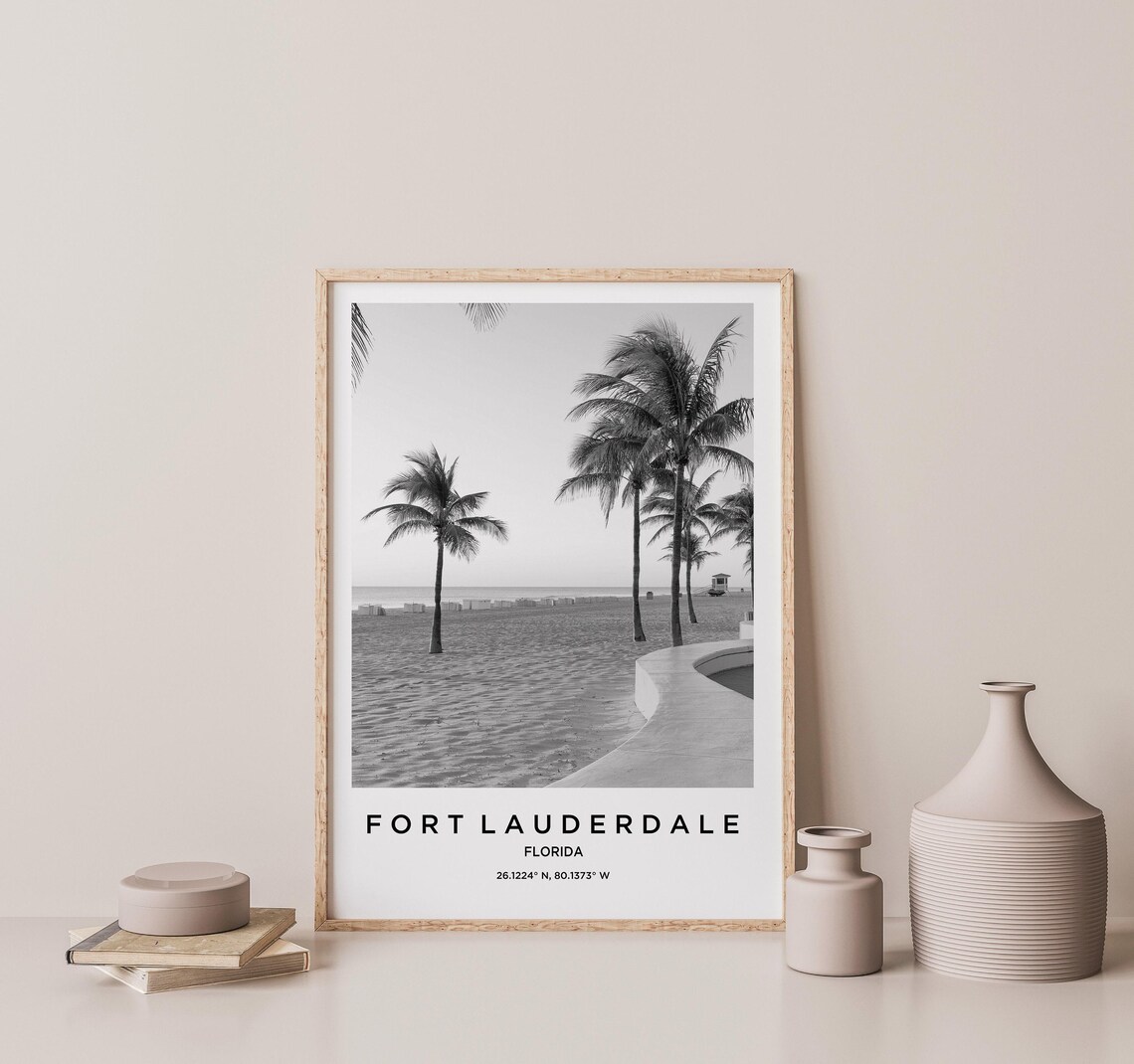 Fort Lauderdale Travel Poster, Fort Lauderdale Map - Image 2