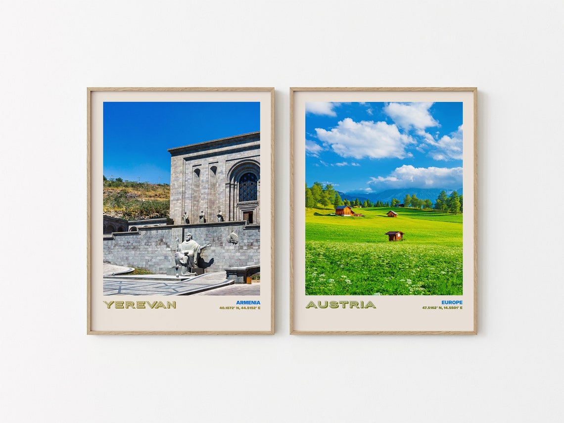 Yerevan Travel Poster Yerevan Print Yerevan Photo Print Yerevan Wall Decor Yerevan Travel Art Yerevan Armenia Picture Yerevan 4 - Image 2