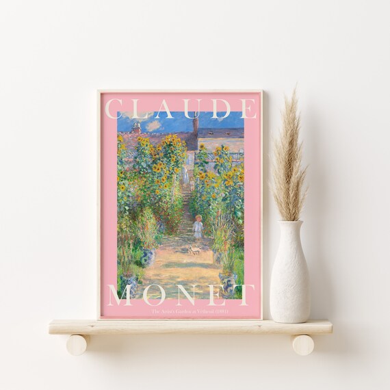 Claude Monet The Artist's Garden at Vétheuil 1881 Sunflowers Poster