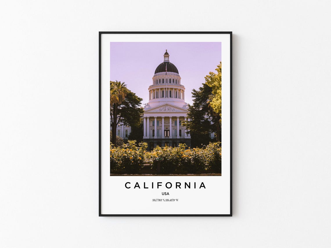California Art California Print California Poster California Art California Photo California Map California Painting California Travel