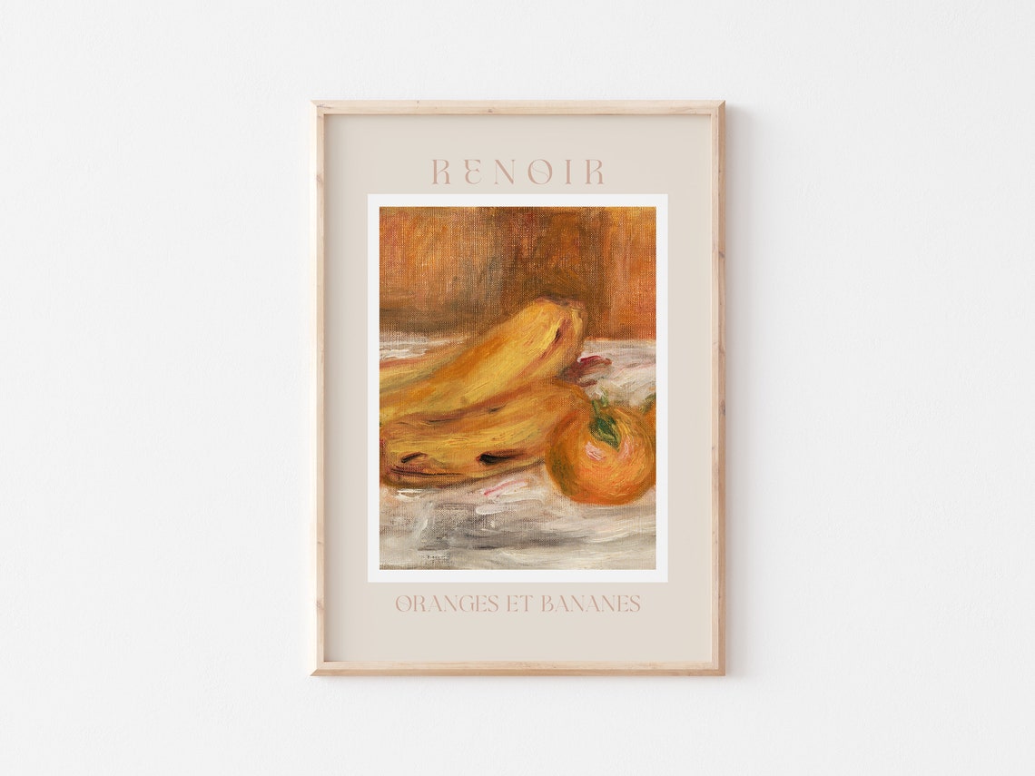 Auguste Renoir Oranges et Bananes Impressionist Still Life Poster - Image 2