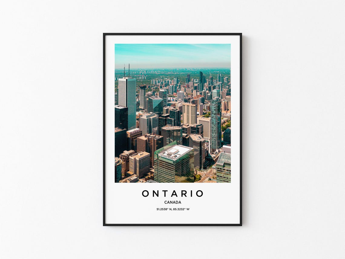 Ontario Art Ontario Print Ontario Poster Ontario Art Ontario Photo Ontario Map Ontario Painting Ontario Travel