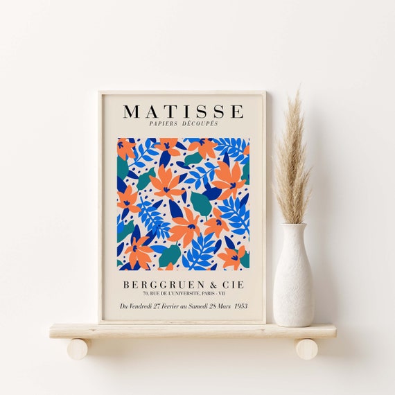 Colorful Floral Matisse Poster Henri Matisse Wall Art Henri Matisse Matisse Poster Matisse Print A5 A4 A3 A2 A1 A0