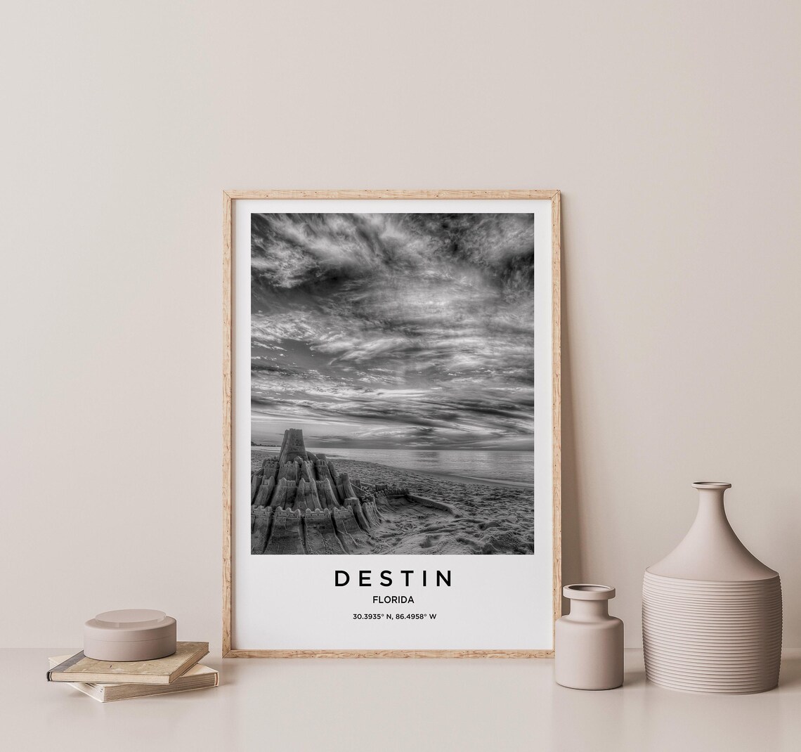 Destin Travel Poster, Destin Map Art Print - Image 2