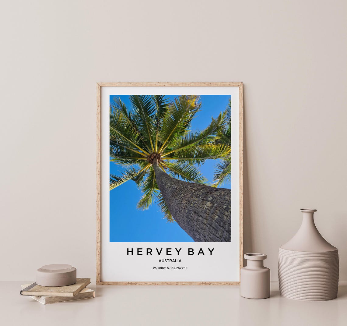 Hervey Bay Art Hervey Bay Print Hervey Bay Poster Hervey Bay Art Hervey Bay Photo Hervey Bay Map Hervey Bay Painting Hervey Bay Travel - Image 2
