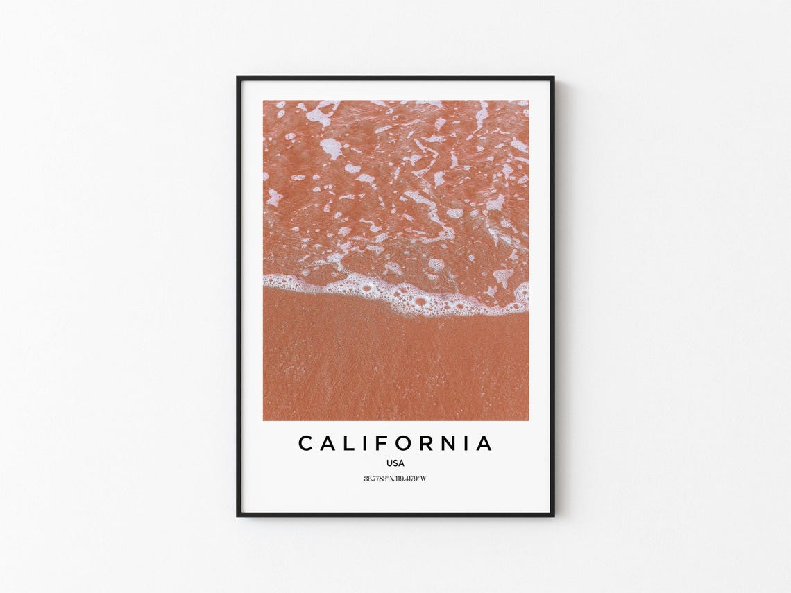 California Art California Print California Poster California Art California Photo California Map California Painting California Travel