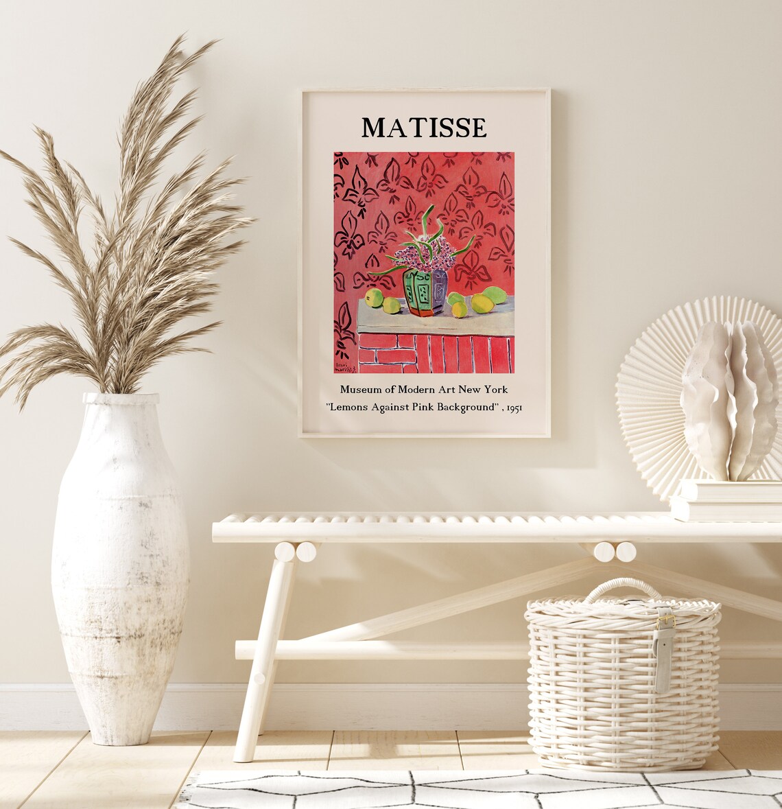 Henri Matisse Lemons Against Pink Background 1951 Art Poster - Image 3