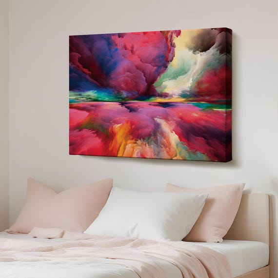 Imagination Clouds Decorative Canvas Wall Art Housewarming Gifts Abstract Modern Decor Large Framed