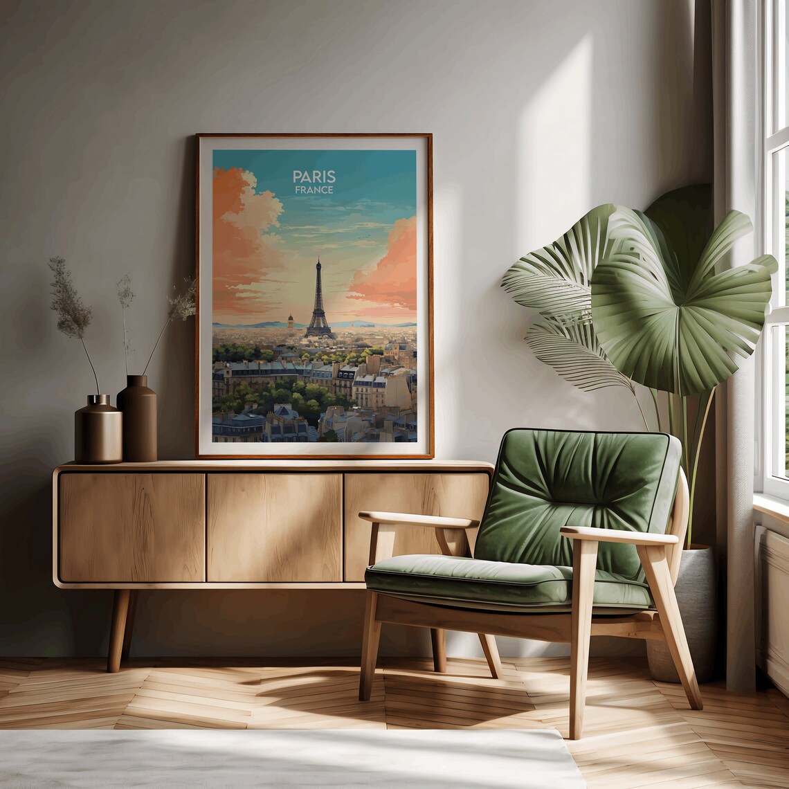 Paris Travel Poster, France Custom Personalised - Image 2