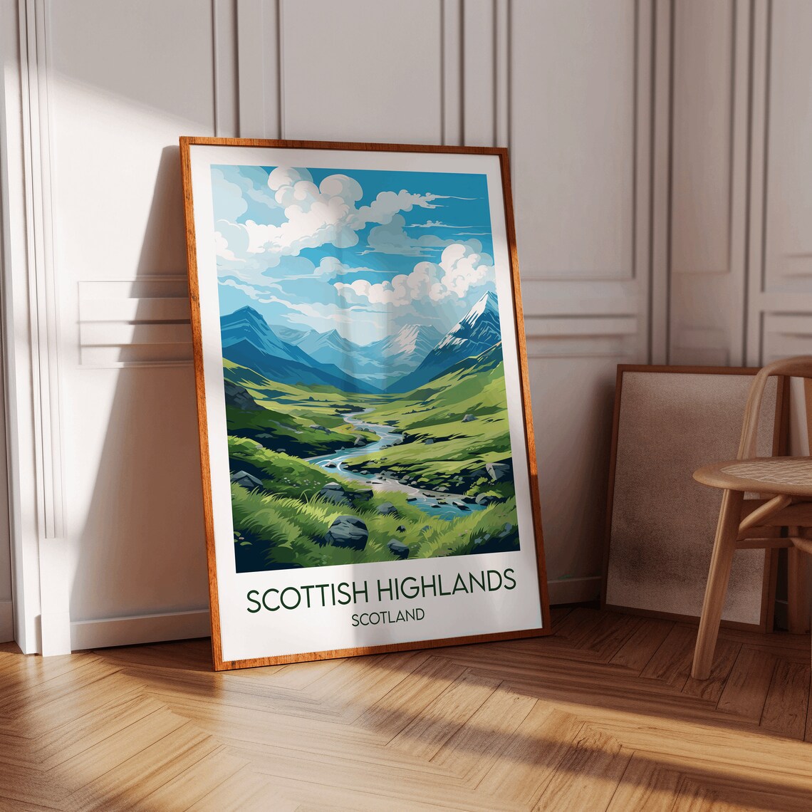 Scottish Highlands Travel Poster, Custom Personalised - Image 2